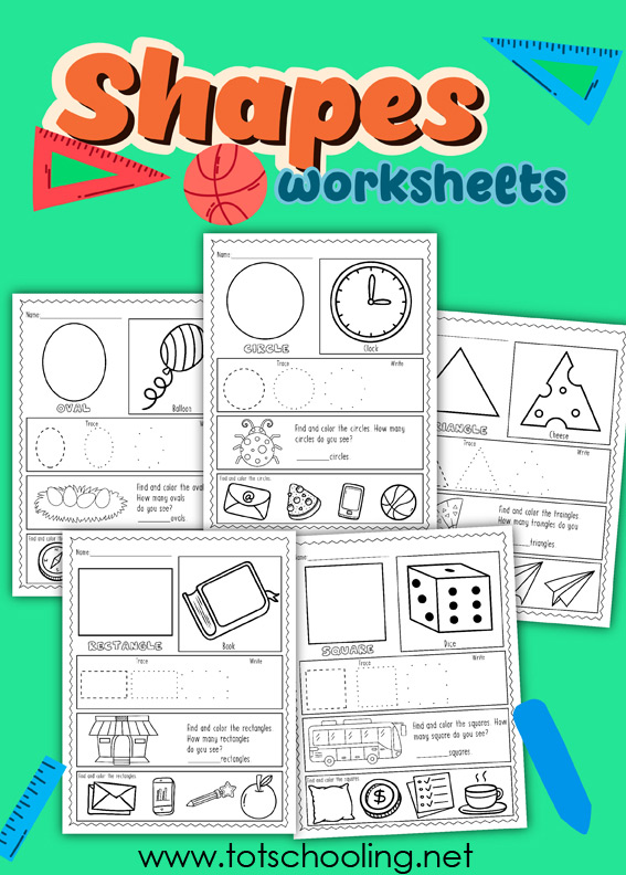 free shape worksheet for kindergarten