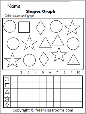 free shape worksheet for kindergarten