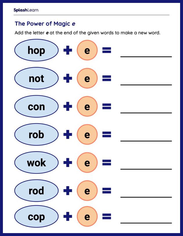 Sneaky e, Silent e, Bossy e worksheets by Broken Crayon | TPT