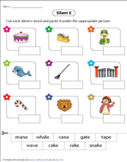 Silent E Worksheet - Homeschool Helper Online