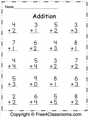 Addition - 1 Digit Archives FREE and No Login - Free4Classrooms