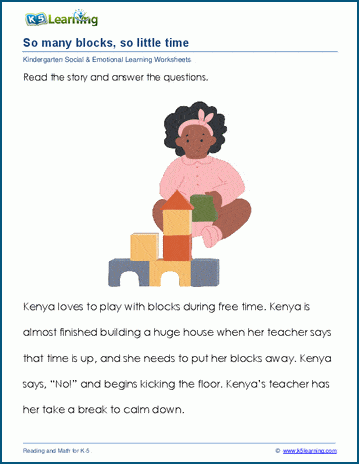 Social &  Emotional Learning Worksheets | Worsheets library