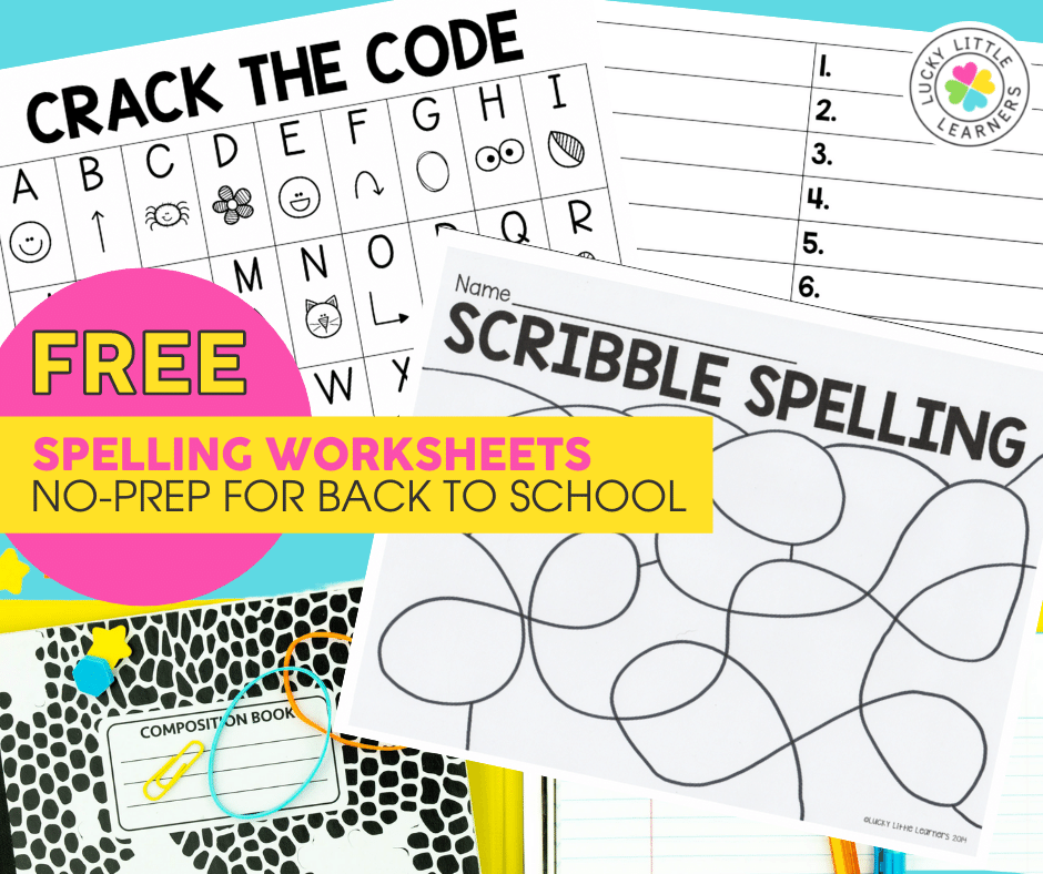 free spelling printable worksheet