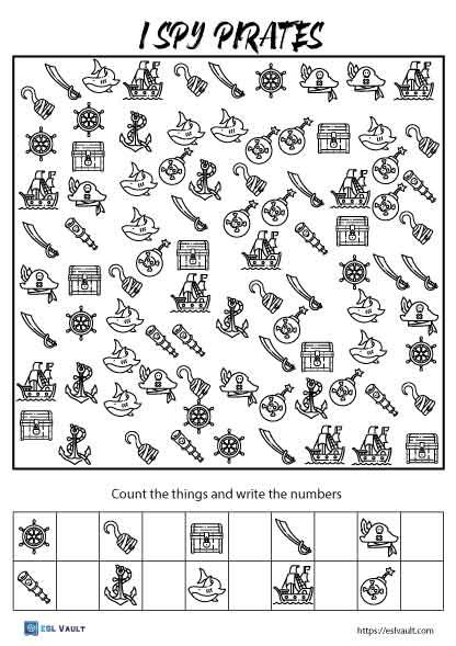free spy worksheet