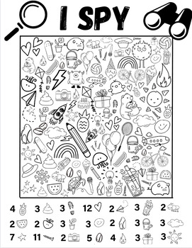 I spy worksheets | TPT