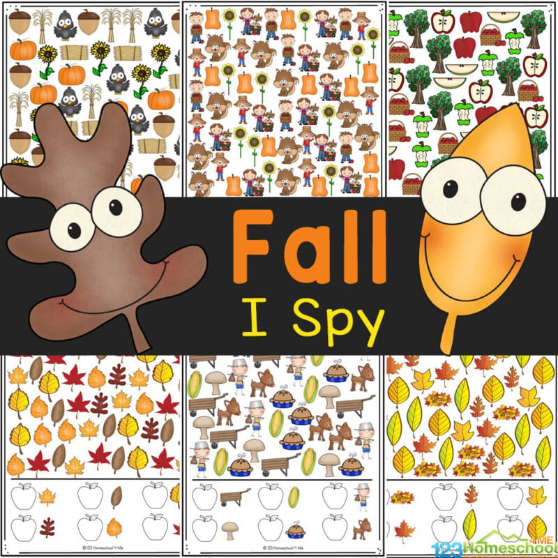 ? FREE Fall I Spy Printable Worksheets