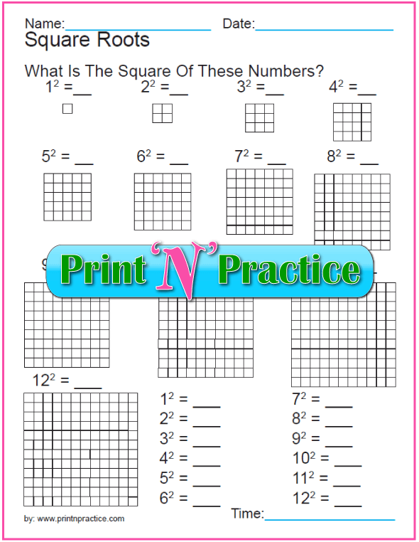 18 Exponent Worksheets For Practice ⭐ Definition, Squares, Cubes ...