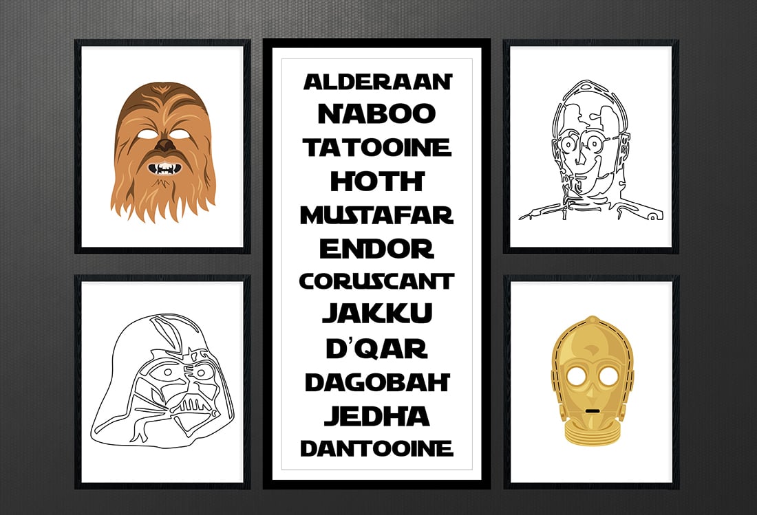 Star Wars Free Printables • A Roundup • Little Gold Pixel