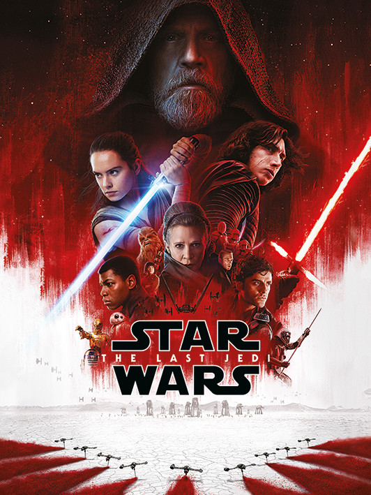 Canvas Wall Art Star Wars The Last Jedi - One Sheet s ...