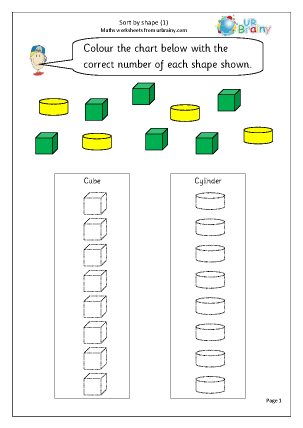 Statistics (Handling Data) Maths Worksheets for Year 1 (age 5-6 ...
