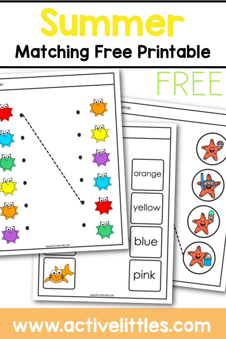 Preschool Summer Free Printable - Active Littles