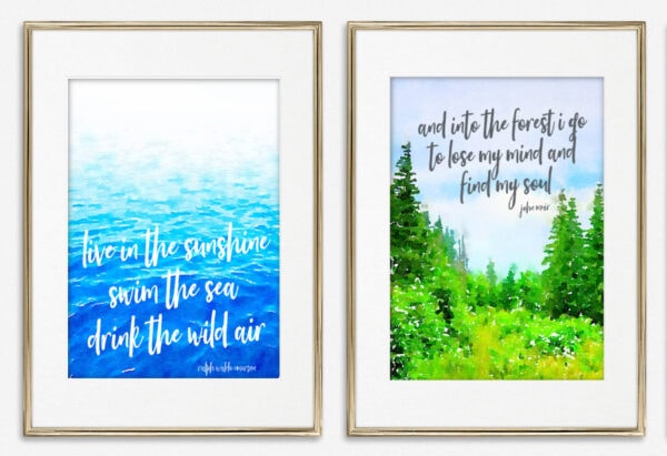 Free Printables: Colorful Art for Summer