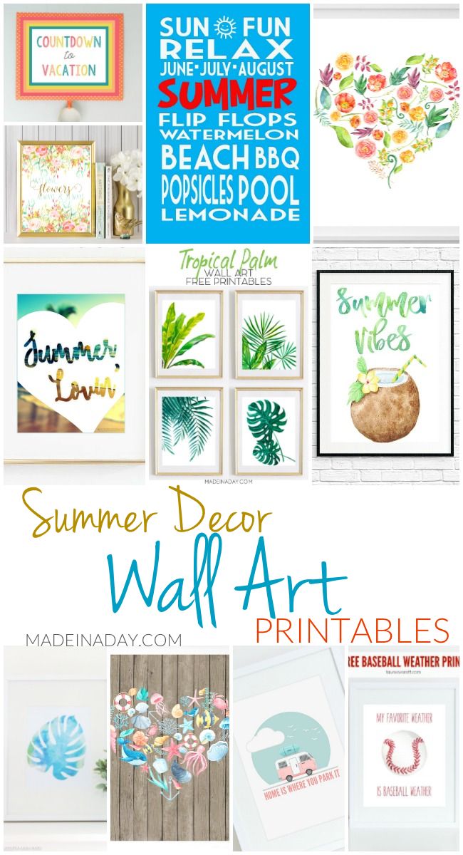 free summer printable art