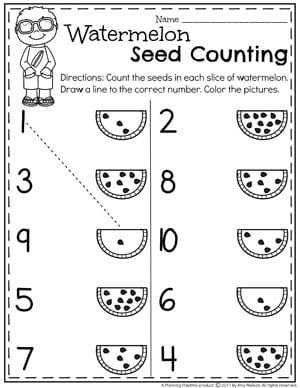 Summer Preschool Worksheets - Planning Playtime