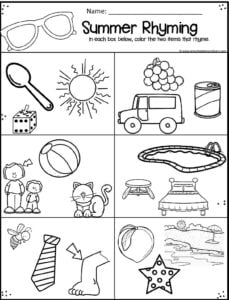 ? FREE Summer Worksheets for Preschool
