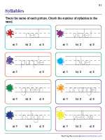 Syllable Worksheets