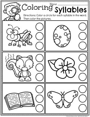 free syllables worksheet