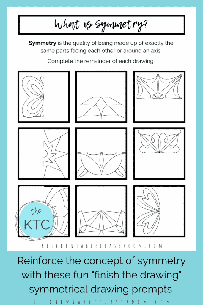 free symmetry worksheet