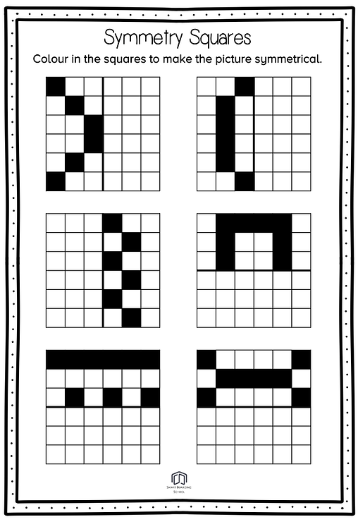 free symmetry worksheet
