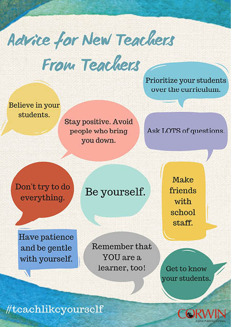 Advice for New Teachers From Teachers [FREE POSTER] - Corwin Connect