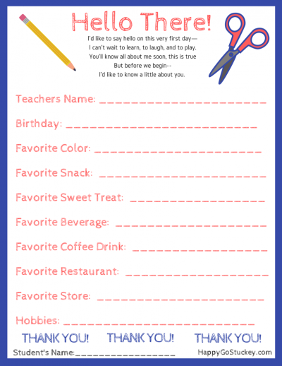 free teacher printables