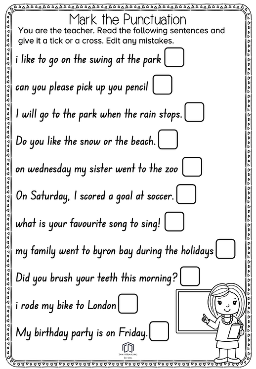 free teacher worksheet grammar
