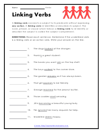 free teacher worksheet verbs