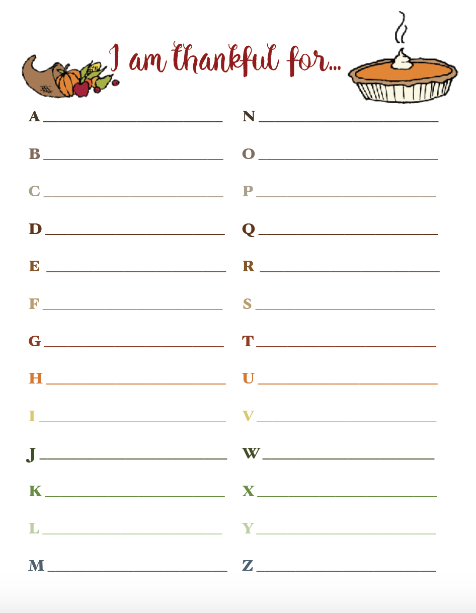 free thanksgiving homework
