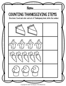 free thanksgiving math worksheet