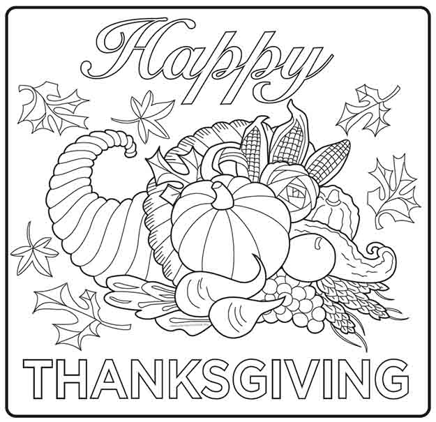 free thanksgiving pictures to color