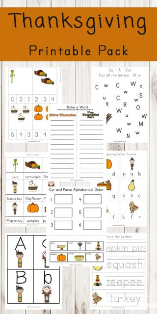 free thanksgiving printable activity sheets