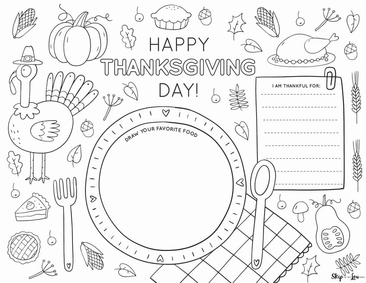free thanksgiving printables. | skip to my lou - worksheets library