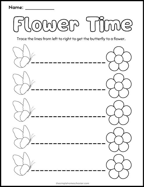 10+ Free Line Tracing Worksheets: Easy Print! - The Simple ...