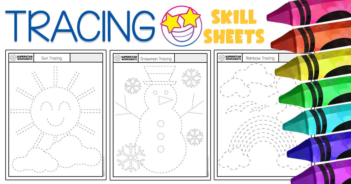 Preschool Tracing Worksheets -Worksheets Library