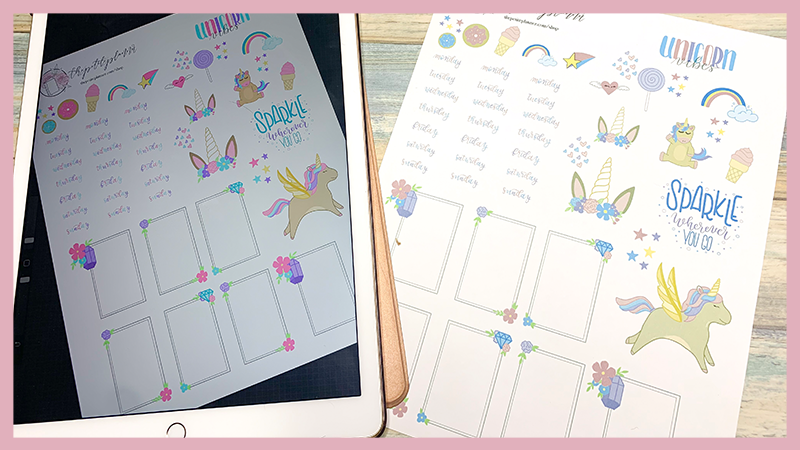 Free Printable Unicorn Stickers for your Bullet Journal ⋆ The ...
