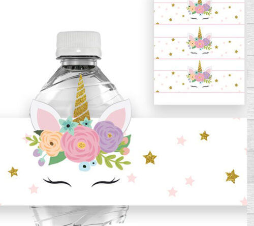 free unicorn printable labels