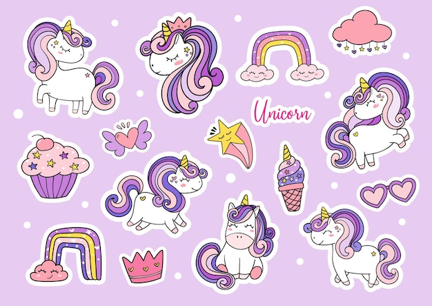 Unicorn Stickers Images - Free Download on Freepik