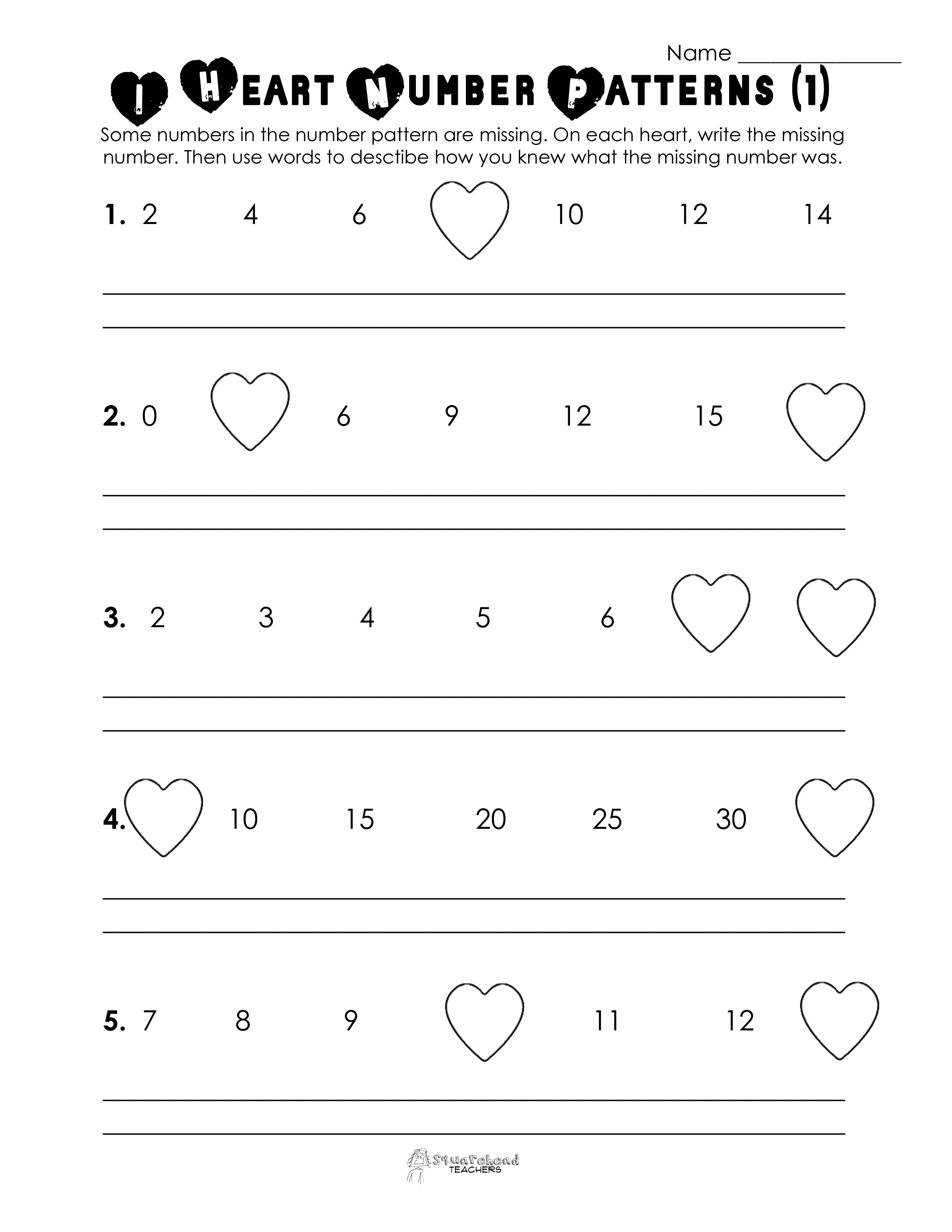 free valentine s day math worksheet