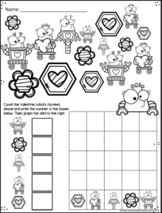 free valentine s day math worksheet