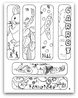 free vegetable garden worksheet