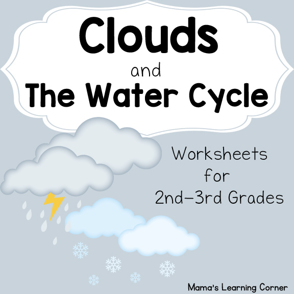 Water Cycle Worksheets (Free PDF) - Crafting Jeannie | Water cycle ...