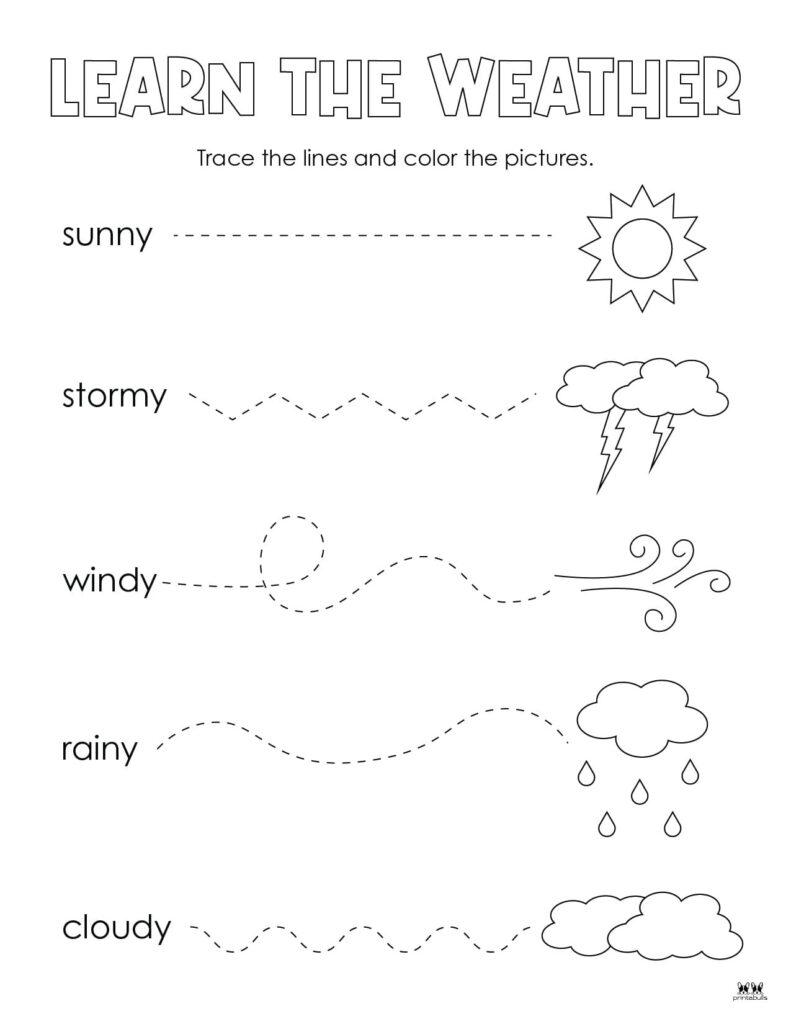 Weather Worksheets & Printables 50 FREE Pages Printabulls