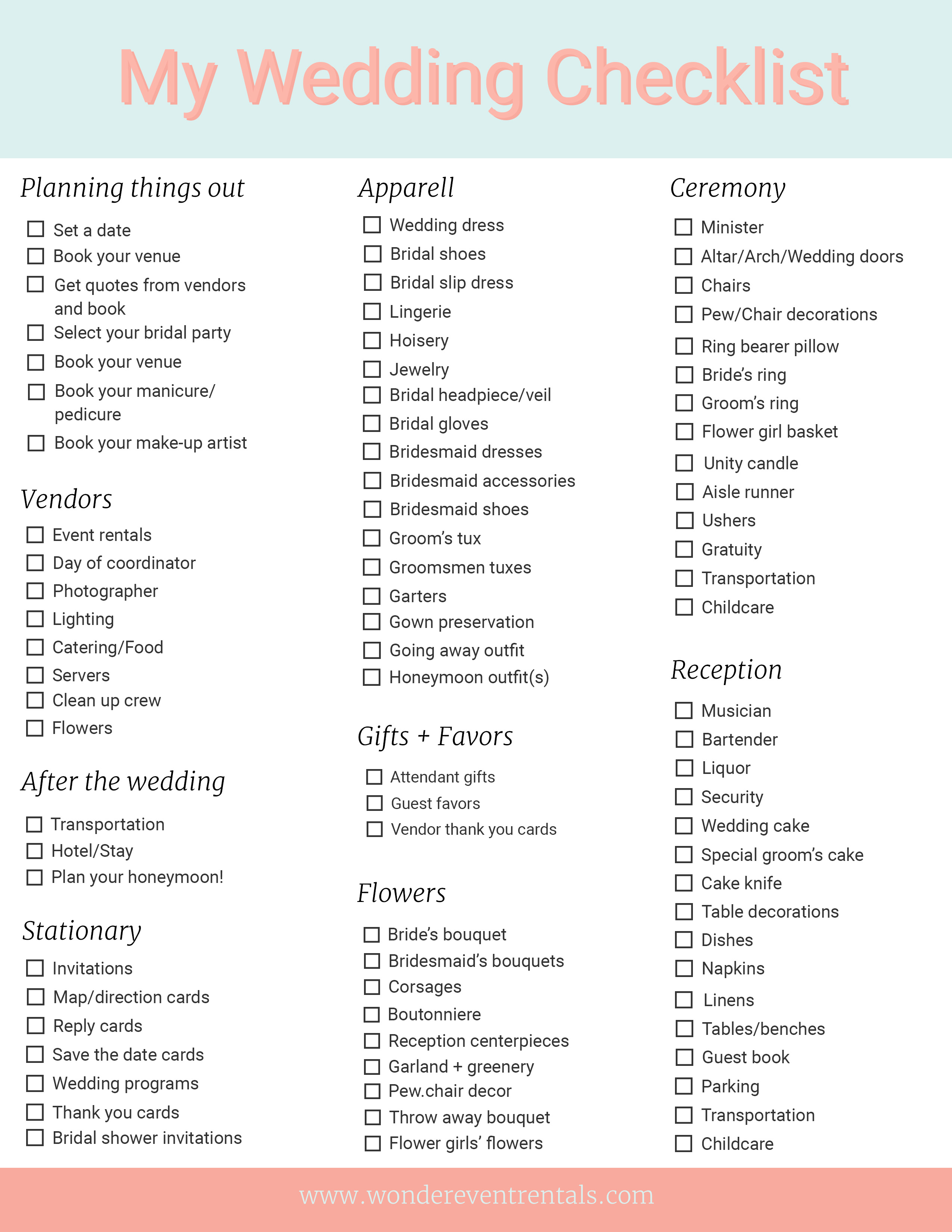 Free Printable Wedding Checklist Worksheets Library Free Printable Wedding Checklist Worksheets Library