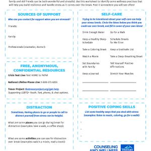 Wellness Worksheets | Counseling and Wellness Center | Western ...
