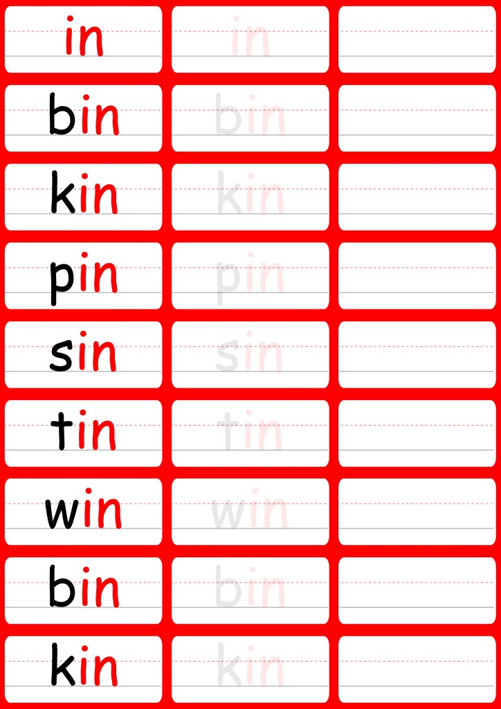 Word Family Worksheets - FREE Printable CVC Workbook!