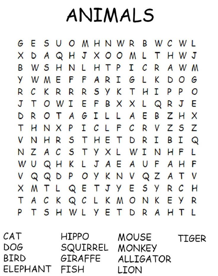 Free Printable Word Searches | Activity Shelter | Free printable ...