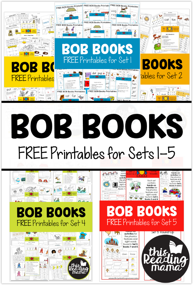 FREE BOB Books Printables