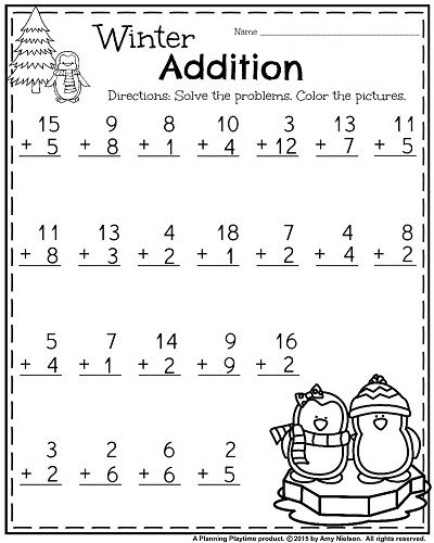 free worksheet for 1st graders