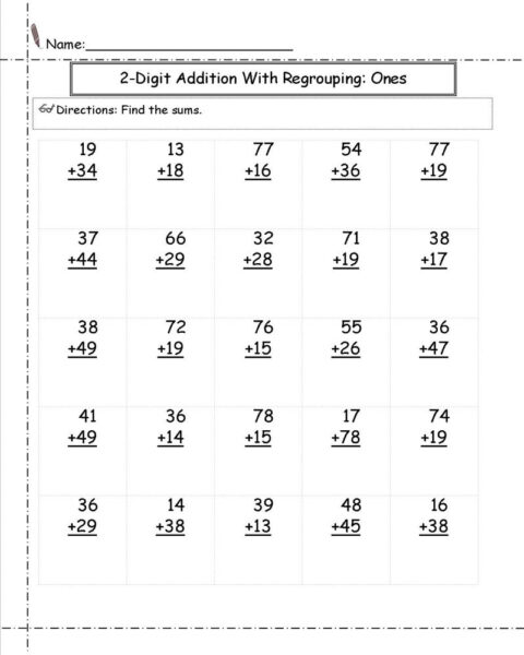 free worksheet for 2nd grade math