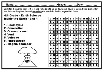 free worksheet for 4th grade science